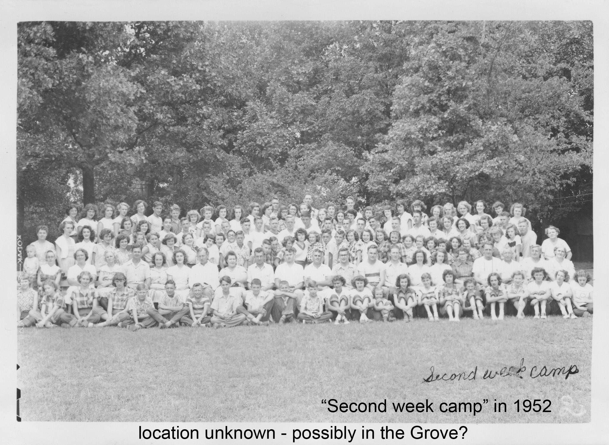Second Week of Camp 1952